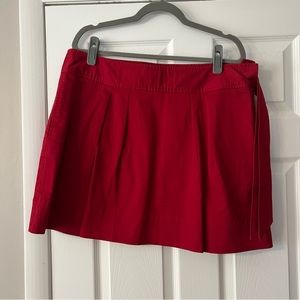 Vineyard Vines Sz 16 red pleated sports skirt